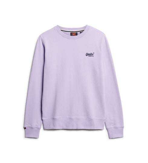 Superdry Essential Logo C/N Sweat Top Lavender